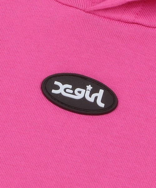 X-girl Stages（エックスガールステージス）の「肩開きパーカー+総柄タンクトップ+ショートパンツ（パーカー・キッズ・ブラック/カーキ/ピンク・130cm/120cm/100cm/140cm/110cm/90cm）」の15枚目の写真