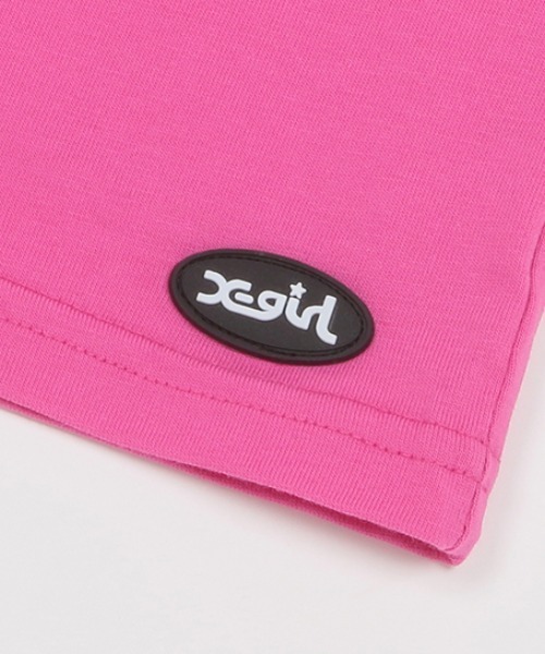 X-girl Stages（エックスガールステージス）の「肩開きパーカー+総柄タンクトップ+ショートパンツ（パーカー・キッズ・ブラック/カーキ/ピンク・130cm/120cm/100cm/140cm/110cm/90cm）」の11枚目の写真