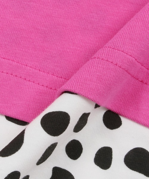 X-girl Stages（エックスガールステージス）の「肩開きパーカー+総柄タンクトップ+ショートパンツ（パーカー・キッズ・ブラック/カーキ/ピンク・130cm/120cm/100cm/140cm/110cm/90cm）」の5枚目の写真