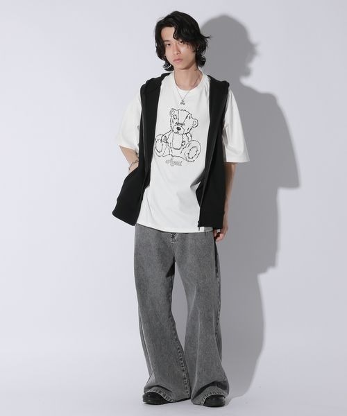 Anui(アニュイ)の「【UNISEX/2サイズ展開】GRMベアーTシャツ【WEB限定アイテム】(Tシャツ/カットソー・レディース・オートミール/オフホワイト/ブラック/チャコールグレー/ホワイト/ネイビー・MEDIUM/LARGE)」の18枚目の写真