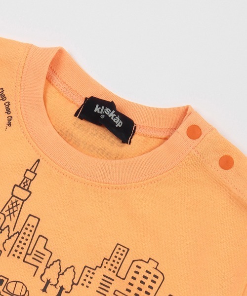 kladskap(クレードスコープ)の「【プラレール】手書きタッチ半袖Tシャツ(Tシャツ/カットソー・キッズ・オレンジ/サックスブルー・90cm/100cm/110cm/120cm/80cm)」の3枚目の写真