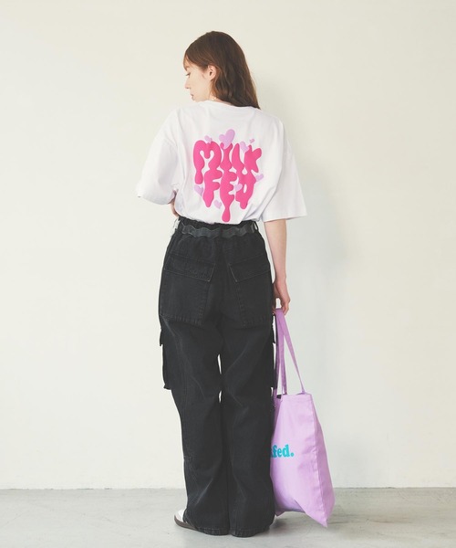 MILKFED.（ミルクフェド）の「WAVE BELT（ベルト・レディース・クリア/パープル/ブラック・ONE SIZE）」の5枚目の写真