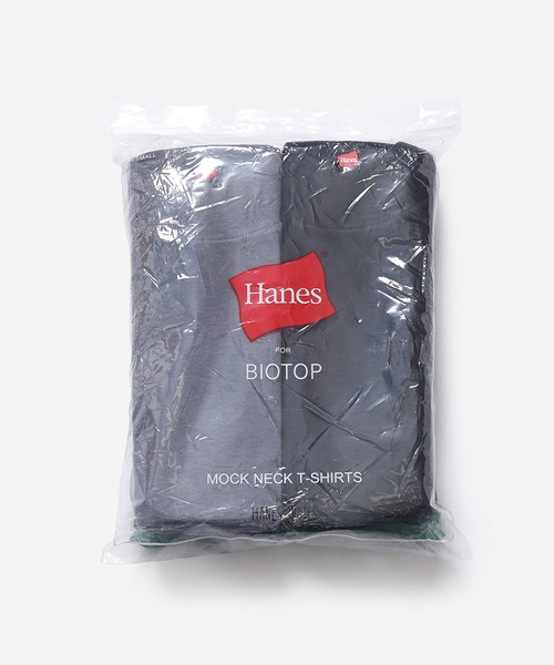 BIOTOP(ビオトープ)の「【Hanes for BIOTOP】EX MOCK PACK T リサイクルコットン(Tシャツ/カットソー・メンズ・ブルー系その他3/ホワイト系その他・S/M)」の11枚目の写真