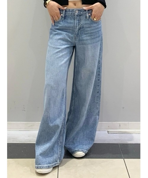 GAP(ギャップ)の「ミッドライズ ウルトラソフト バギーデニム(デニムパンツ・レディース・ライトインディゴブルー・28/27/26/25/24/23/30/29)」の20枚目の写真