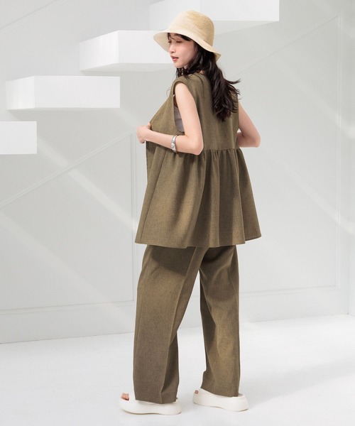 LOWRYS FARM(ローリーズファーム)の「ホップサックベスト 985603(ベスト・レディース・ブラウン/アイボリー/チャコールグレー・FREE)」の16枚目の写真