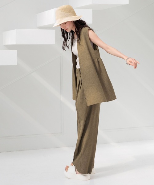 LOWRYS FARM(ローリーズファーム)の「ホップサックベスト 985603(ベスト・レディース・ブラウン/アイボリー/チャコールグレー・FREE)」の18枚目の写真