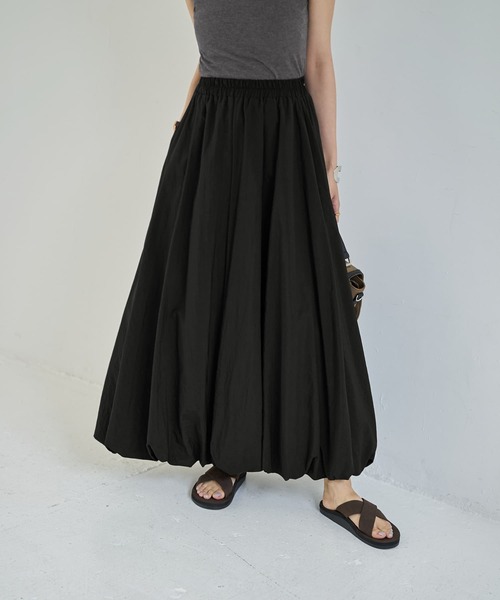 新品タグ付き☆meimeij バルーンタフタスカート LUXE】マットタフタロングバルーンスカート（スカート）｜STYLE
