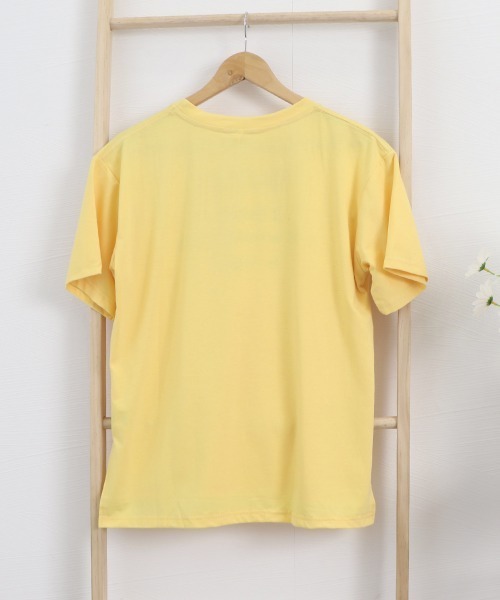 Miniministore（ミニミニストア）の「英字ロゴプリント半袖Tシャツスリット入り（Tシャツ/カットソー・レディース・ホワイト/イエロー/ライトブルー/ミント・L/M/XL）」の20枚目の写真