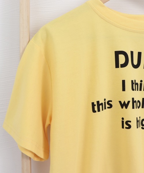 Miniministore（ミニミニストア）の「英字ロゴプリント半袖Tシャツスリット入り（Tシャツ/カットソー・レディース・ホワイト/イエロー/ライトブルー/ミント・L/M/XL）」の21枚目の写真