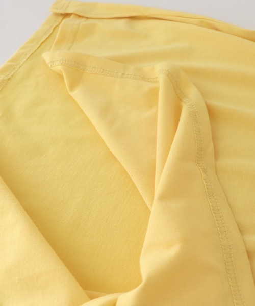 Miniministore（ミニミニストア）の「英字ロゴプリント半袖Tシャツスリット入り（Tシャツ/カットソー・レディース・ホワイト/イエロー/ライトブルー/ミント・L/M/XL）」の22枚目の写真