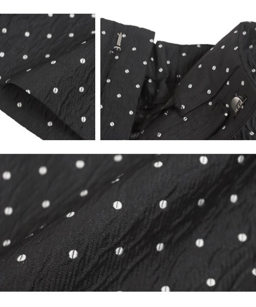 KOBE LETTUCE（コウベレタス）の「ドット刺繍ハイウエストショートパンツ（その他パンツ・レディース・グレー/ブラック/ネイビー・M）」の10枚目の写真