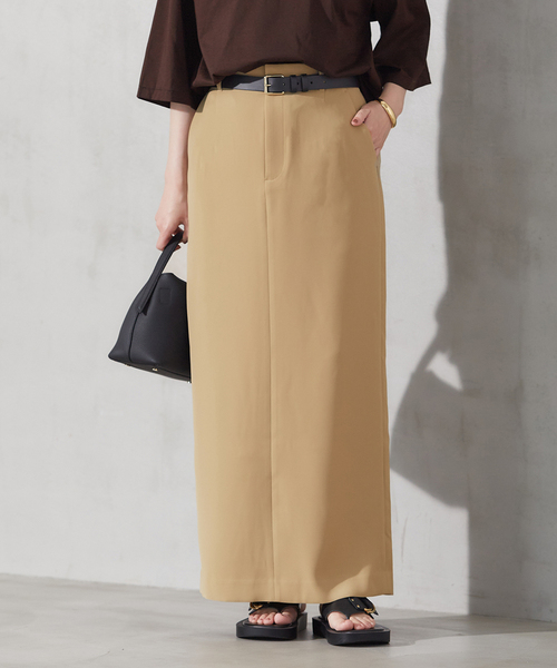plage（プラージュ）の「SLAX LIKE スカート（スカート・レディース・カーキ/ベージュ・38/36/34）」の2枚目の写真