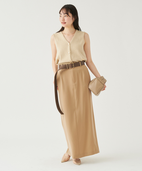 plage（プラージュ）の「SLAX LIKE スカート（スカート・レディース・カーキ/ベージュ・38/36/34）」の4枚目の写真