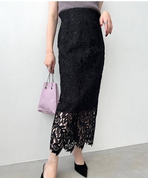 セール】スカラレースストレートスカート（スカート）｜anuans（ア  
