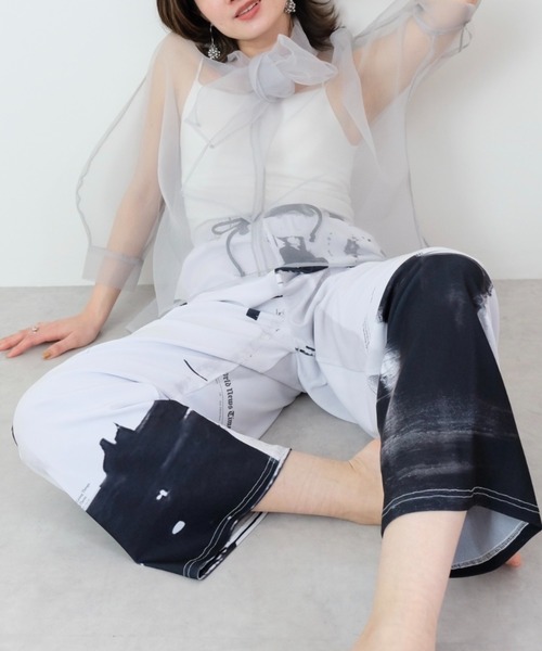 DOLLUPOOPS(ドールアップウップス)の「フォトプリントパンツ(その他パンツ・レディース・オフホワイト/ブルー・38)」の10枚目の写真