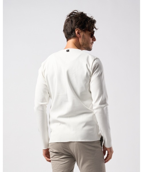 wjk(ダヴルジェイケイ)の「ct surf henley L/S(Tシャツ/カットソー・メンズ・ホワイト/ネイビー/サンドベージュ/ブラック/ダークグレー/レッド・SMALL/MEDIUM/LARGE/X-LARGE)」の20枚目の写真