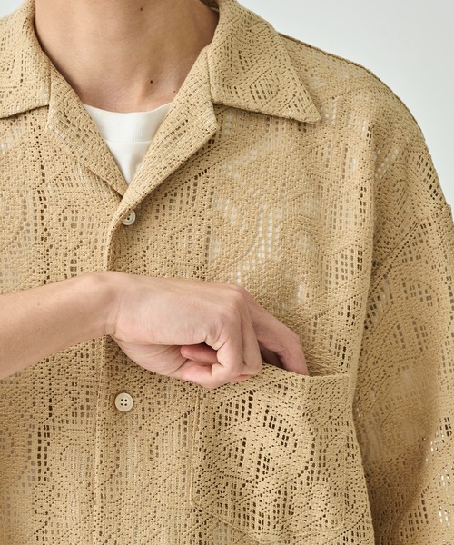 トップス Sasquatchfabrix 24SS LOVE LACE SHIRT 2024SS】 Sasquatchfabrix. (サスクワァッチファブリックス