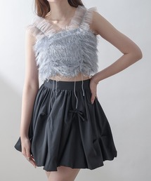 Ambre Neige(Aul[W)drawstring tulle bustier / hXg`[rX`F(̑gbvX)