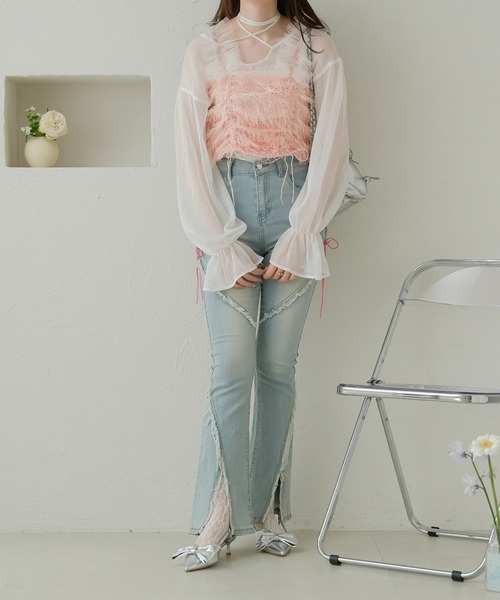 neith. Tulle Multi Top 【GLAY】ビスチェチュール（Ambre Neige