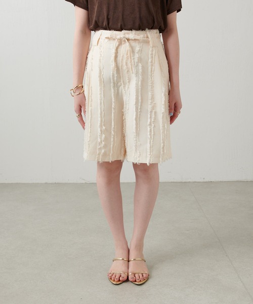 GHOSPELL（ゴスペル）の「GHOSPELL/フリンジショートパンツ/セットアップ可（その他パンツ・レディース・アイボリー・SMALL）」の11枚目の写真