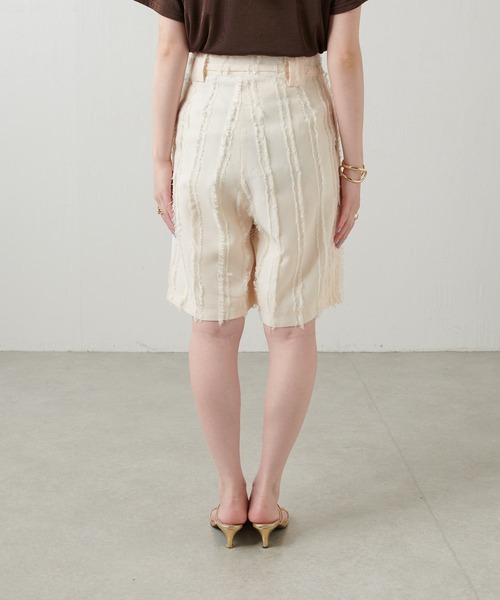 GHOSPELL（ゴスペル）の「GHOSPELL/フリンジショートパンツ/セットアップ可（その他パンツ・レディース・アイボリー・SMALL）」の13枚目の写真