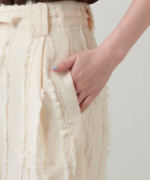 GHOSPELL（ゴスペル）の「GHOSPELL/フリンジショートパンツ/セットアップ可（その他パンツ・レディース・アイボリー・SMALL）」の16枚目の写真