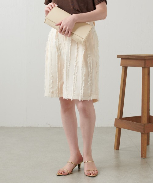 GHOSPELL（ゴスペル）の「GHOSPELL/フリンジショートパンツ/セットアップ可（その他パンツ・レディース・アイボリー・SMALL）」の3枚目の写真