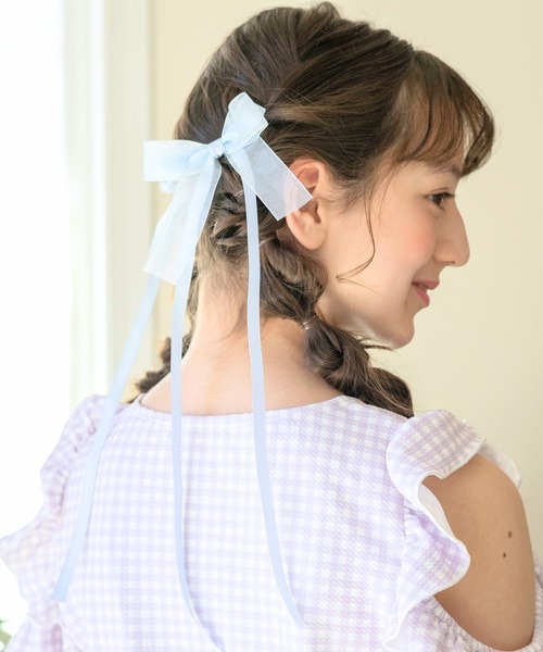 Catherine Cottage（キャサリンコテージ）の「【ZOZO限定】ロングリボンUピン2本セット（ヘアピン・レディース・ホワイト/ピンク/レッド/イエロー/ブラック/ライラック/サックスブルー/グリーン・FREE）」の19枚目の写真