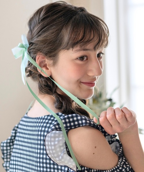 Catherine Cottage（キャサリンコテージ）の「【ZOZO限定】ロングリボンUピン2本セット（ヘアピン・レディース・ホワイト/ピンク/レッド/イエロー/ブラック/ライラック/サックスブルー/グリーン・FREE）」の22枚目の写真