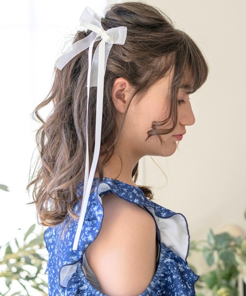 Catherine Cottage（キャサリンコテージ）の「【ZOZO限定】ロングリボンUピン2本セット（ヘアピン・レディース・ホワイト/ピンク/レッド/イエロー/ブラック/ライラック/サックスブルー/グリーン・FREE）」の20枚目の写真