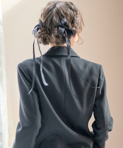 Catherine Cottage（キャサリンコテージ）の「【ZOZO限定】ロングリボンUピン2本セット（ヘアピン・レディース・ホワイト/ピンク/レッド/イエロー/ブラック/ライラック/サックスブルー/グリーン・FREE）」の14枚目の写真