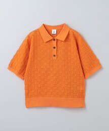 6(ROKU) ウール ヤーンプリント ニット