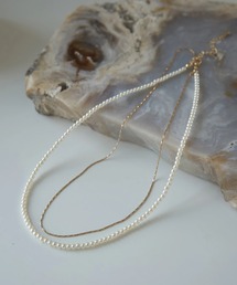 earth music&ecology | パールチェーン2連ネックレス(ネックレス)