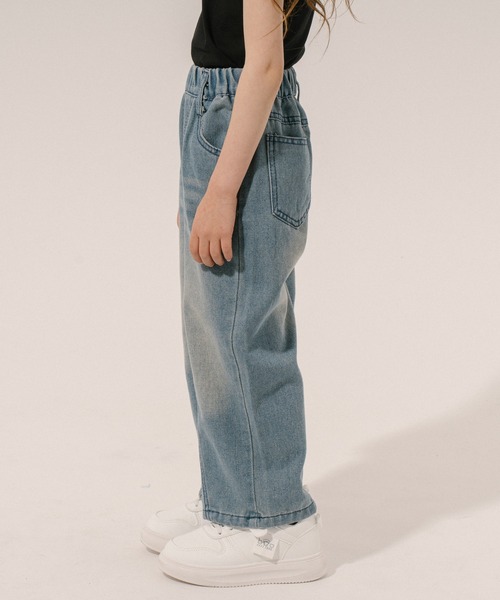 URBAN CHERRY（アーバンチェリー）の「ヴィンテージライクストレートデニムパンツ（デニムパンツ・キッズ・ブルー・140cm/130cm/120cm/110cm）」の5枚目の写真