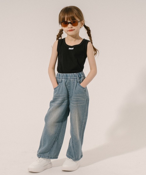 URBAN CHERRY（アーバンチェリー）の「ヴィンテージライクストレートデニムパンツ（デニムパンツ・キッズ・ブルー・140cm/130cm/120cm/110cm）」の14枚目の写真