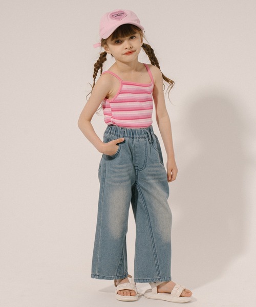 URBAN CHERRY（アーバンチェリー）の「ヴィンテージライクストレートデニムパンツ（デニムパンツ・キッズ・ブルー・140cm/130cm/120cm/110cm）」の15枚目の写真