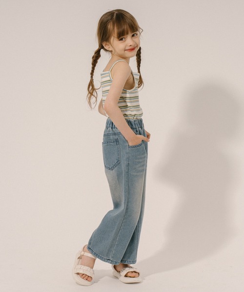 URBAN CHERRY（アーバンチェリー）の「ヴィンテージライクストレートデニムパンツ（デニムパンツ・キッズ・ブルー・140cm/130cm/120cm/110cm）」の16枚目の写真