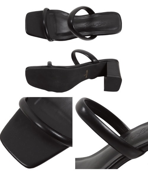 KOBE LETTUCE（コウベレタス）の「2ベルトミュールサンダル（サンダル・レディース・クリア/オフホワイト/ブラック・L/LL/M/S）」の6枚目の写真