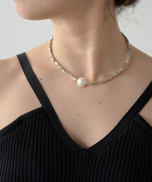 Omekashi | ストーンパールネックレス(ネックレス)