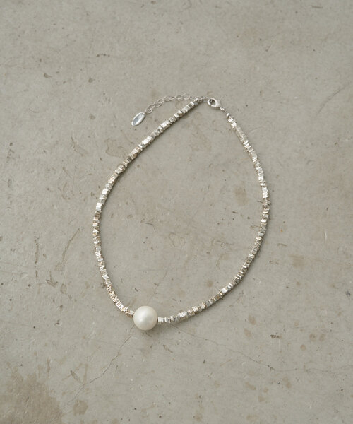 Omekashi（オメカシ）の「ストーンパールネックレス（ネックレス・レディース・シルバー・ONE SIZE）」の3枚目の写真