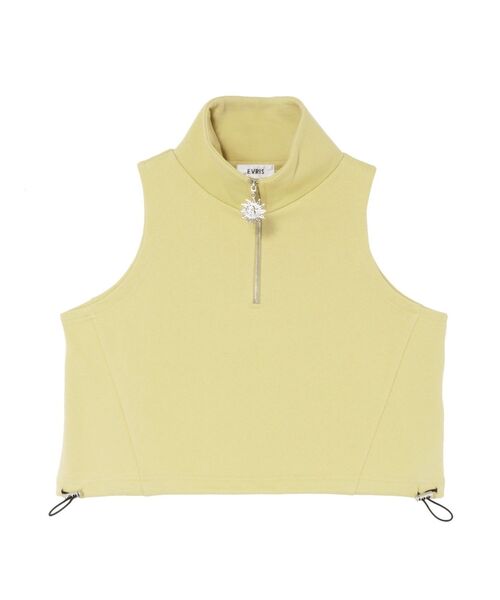 EVRIS（エヴリス）の「SUNNYハーフジップノースリトップス（Tシャツ/カットソー・レディース・イエロー/ホワイト/ブラック/グレー・FREE）」の12枚目の写真