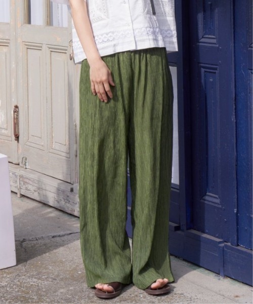 LBC（エルビーシー）の「エアプリーツワイドイージーパンツ（その他パンツ・レディース・ダークオリーブ/ブラック/ベージュ/マスタード・M/L）」の5枚目の写真