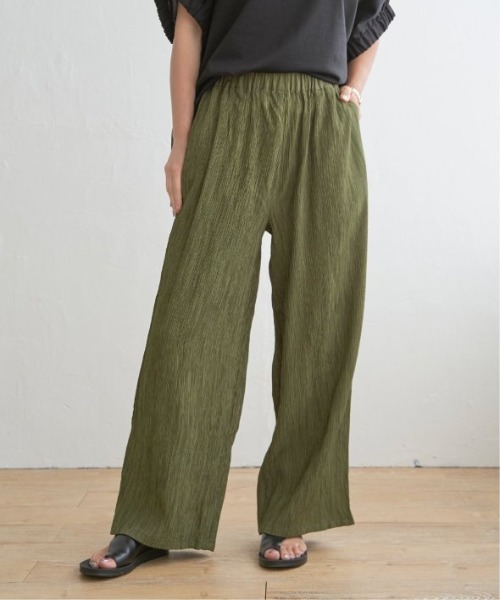 LBC（エルビーシー）の「エアプリーツワイドイージーパンツ（その他パンツ・レディース・ダークオリーブ/ブラック/ベージュ/マスタード・M/L）」の20枚目の写真