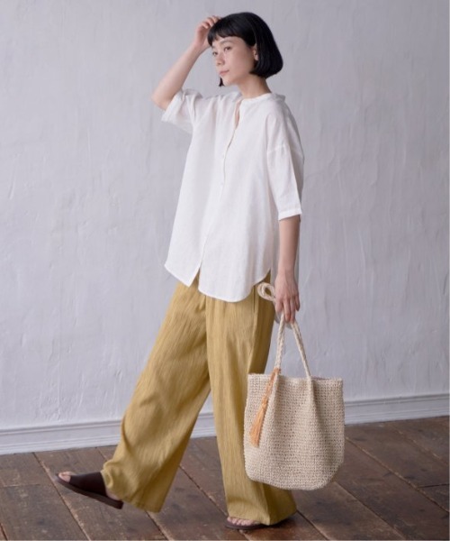 LBC（エルビーシー）の「エアプリーツワイドイージーパンツ（その他パンツ・レディース・ダークオリーブ/ブラック/ベージュ/マスタード・M/L）」の7枚目の写真