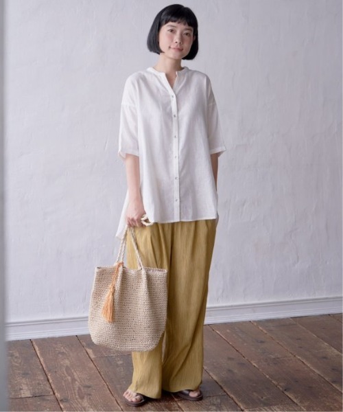 LBC（エルビーシー）の「エアプリーツワイドイージーパンツ（その他パンツ・レディース・ダークオリーブ/ブラック/ベージュ/マスタード・M/L）」の8枚目の写真