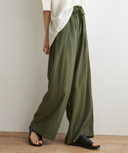 LBC（エルビーシー）の「エアプリーツワイドイージーパンツ（その他パンツ・レディース・ダークオリーブ/ブラック/ベージュ/マスタード・M/L）」の18枚目の写真