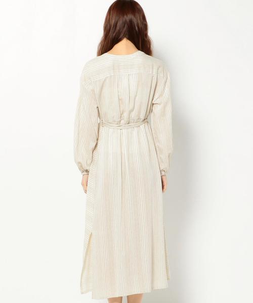 KIIRA（キーラ）の「Another Edition×KiiRAストライプワンピース＆ガウン/BCAE×KiiRA STRP OP&GWN◆（ワンピース・レディース・ナチュラル/ブラック・フリー）」の3枚目の写真