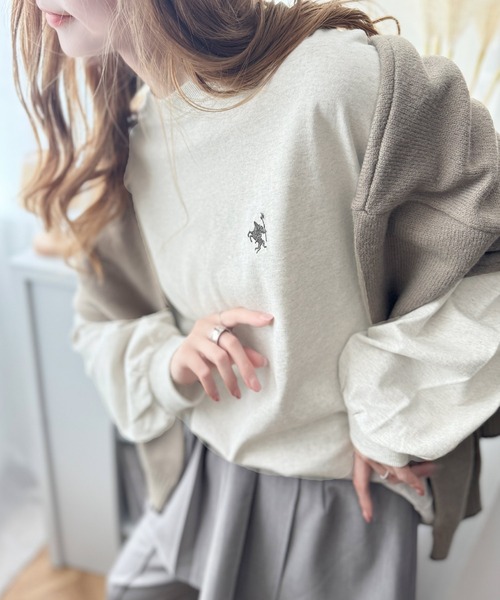 人気新品！☆高品質☆ミンク100%着心地抜群長袖シンプルニットセーターメンズサイズXL サイズ選択可◆110-20 セール大人カジュアルスタイルに。綿100％着心地抜群の胸刺繍クルー