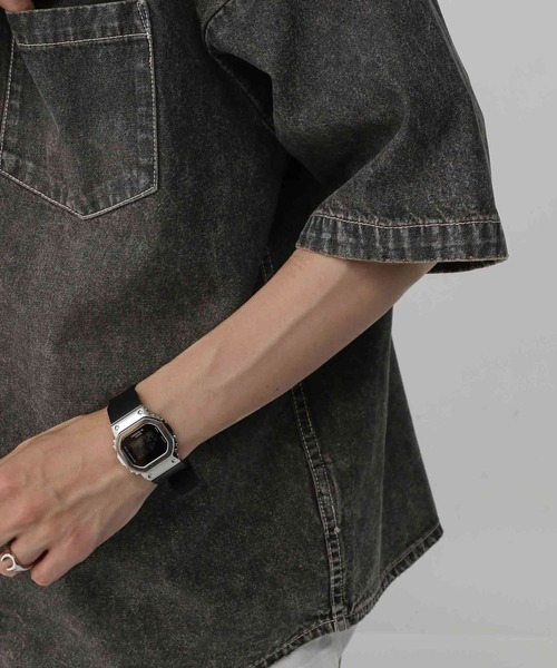 RAGEBLUE(レイジブルー)の「ヴィンテージライク/オーバーダイデニムシャツ(シャツ/ブラウス・メンズ・ブルー/グレー・LARGE/MEDIUM)」の8枚目の写真