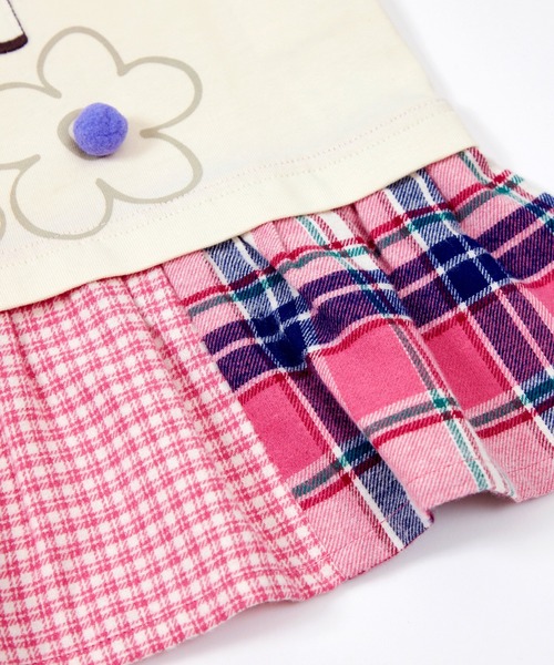 KP（ケーピー）の「うさぎアップリケ長袖チュニック(80～140)（チュニック・キッズ・ラベンダー/オフホワイト・80ｃｍ/90cm/100cm/110cm/120cm/130cm/140cm）」の7枚目の写真